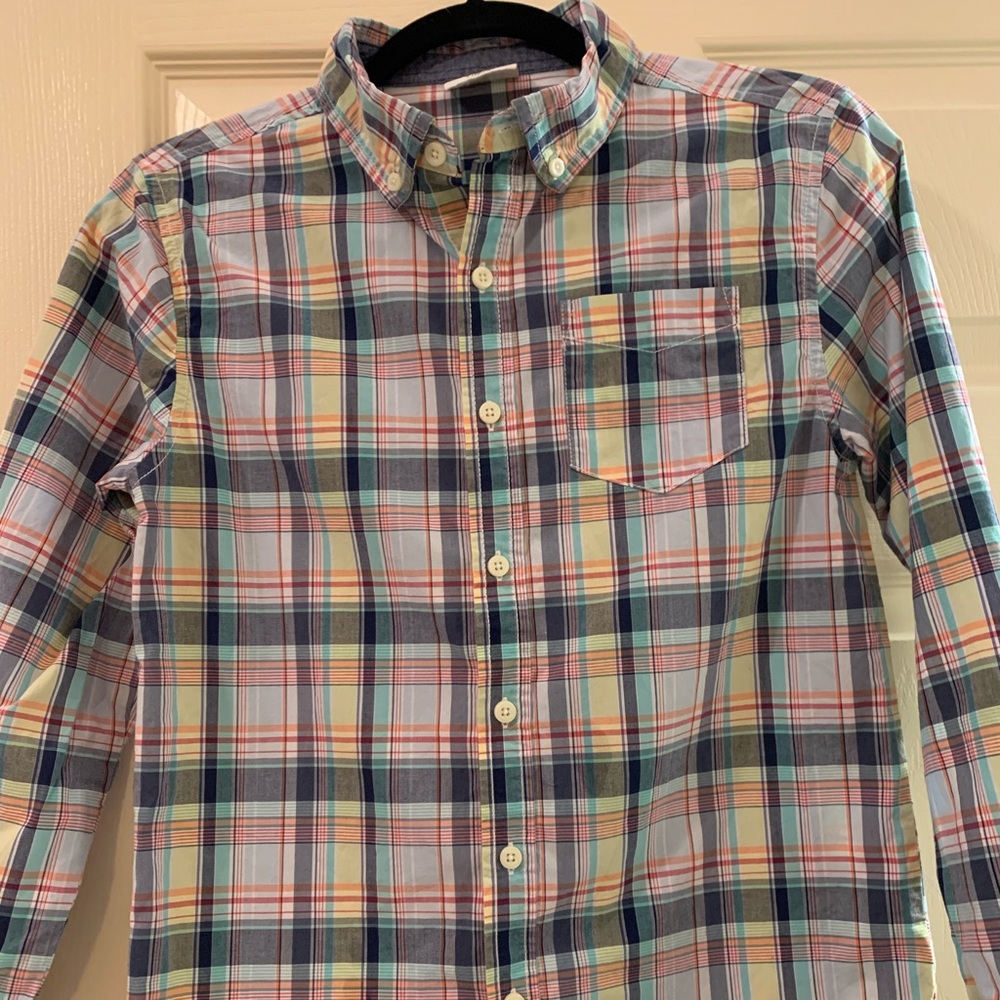 Boys Long Sleeve Dress Shirt, Size 10-12.